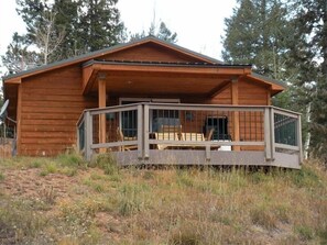 View of cabin from drive
