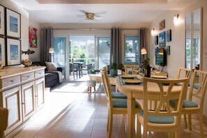 Stunning Dining Room with amazing contemporary artwork