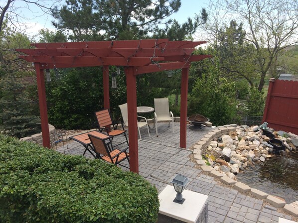 Lower patio/pond