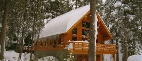 Palisade Tree House in early winter at 7000ft.