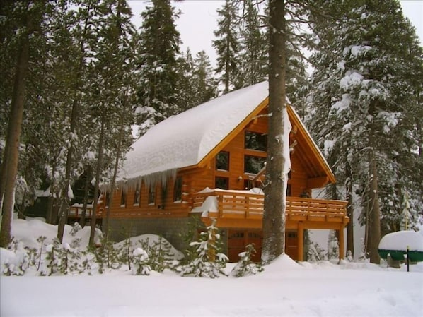 Palisade Tree House in early winter at 7000ft.