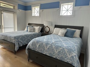 1st Bedroom on 1st floor
2 double beds