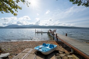 Ideal launch for ski doos. Public boat launch, end of lake.