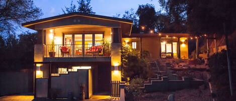 Our house up in the trees is perched atop a hillside acre in the heart of So-Cal