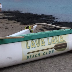 Enjoy beautiful sunsets at the Lava Lava Beach Club, within walking distance.
