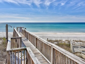 private access ramp to beach