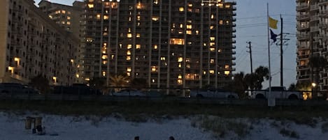 Ariel Dunes 1 from the beach at dusk!