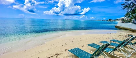 Our small beach on 7 mile in front of the resort