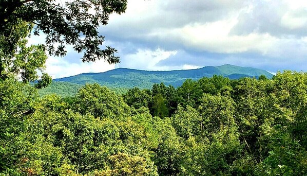 Long-range mountain views from the back porch! 