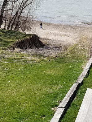 Lake and beach access, the water levels are beyond any homeowner control.