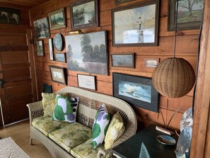 Front porch facing lake.