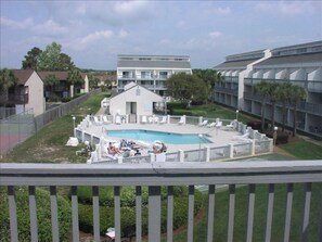 There are 2 Pools - one on each side of the pool house