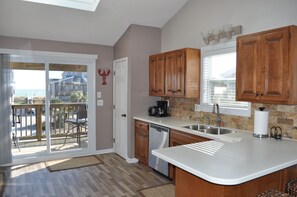 Gaze at the ocean while you dabble in the kitchen!