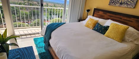 large, comfortable king size bed