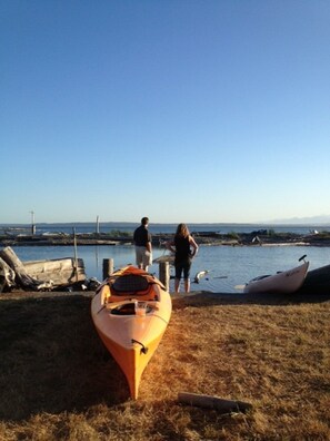 A kayak awaits you or you may just want to enjoy the sky and puget sound view.