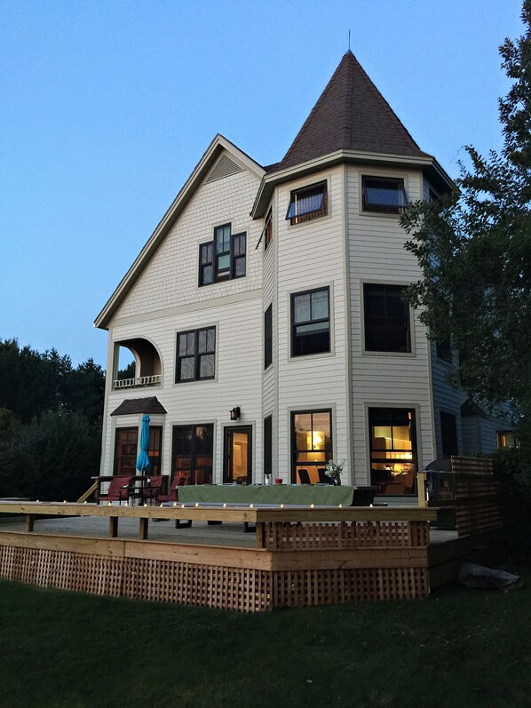 New deck with views of Lake Champlain, installed Fall 2016