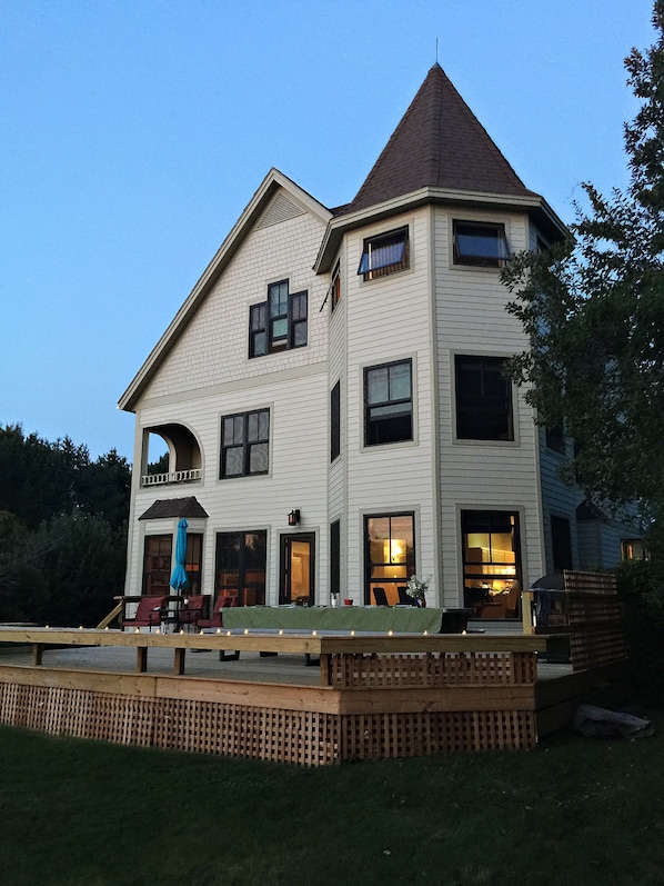 New deck with views of Lake Champlain, installed Fall 2016