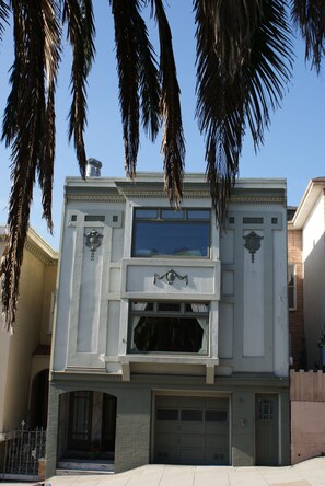 Front of Building: Room literally on roof at back of two unit building.
