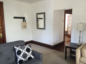 entryway into living room.  