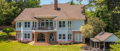 Lake side of house