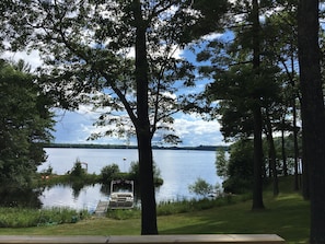 Great place to dock a boat or fish right in front of the house. 