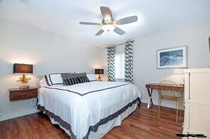 Bedroom with King Bed and Desk For Remote Work