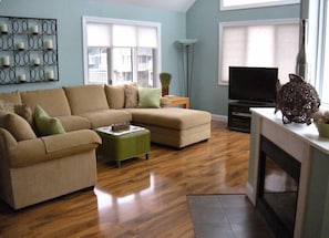 Spacious Living Area with Beach views