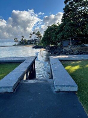 Just steps away to your own beach