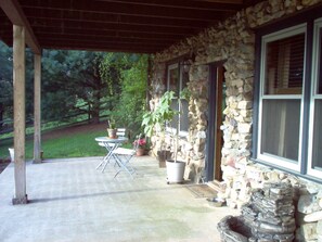 Entrance and patio