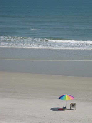 You should be here! Wide white sand beach-photo taken from condo