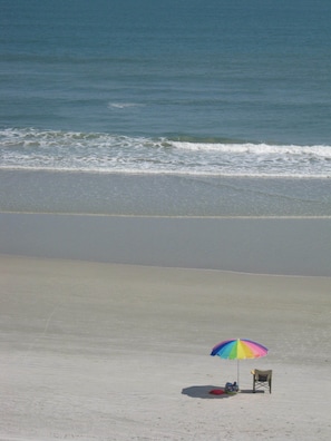 You should be here! Wide white sand beach-photo taken from condo