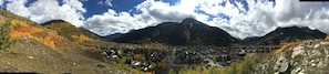 Behind the house on Shrine Hill overlooking Silverton on a beautiful fall day.