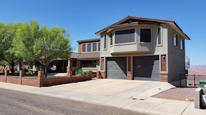 Double extra deep garage.