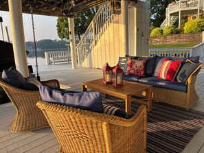New dock seating area
