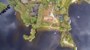 Aerial view of the Mayflower Inn 