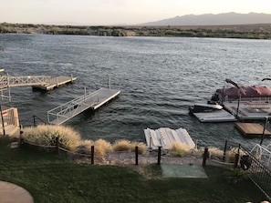 Boat dock and 2 jet-ski docks. 