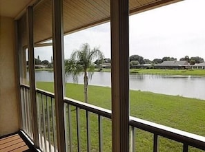 View of lake from Lanai