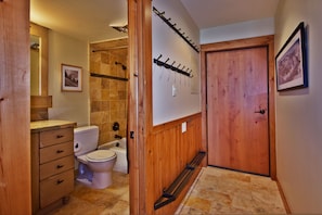 Bath and entry