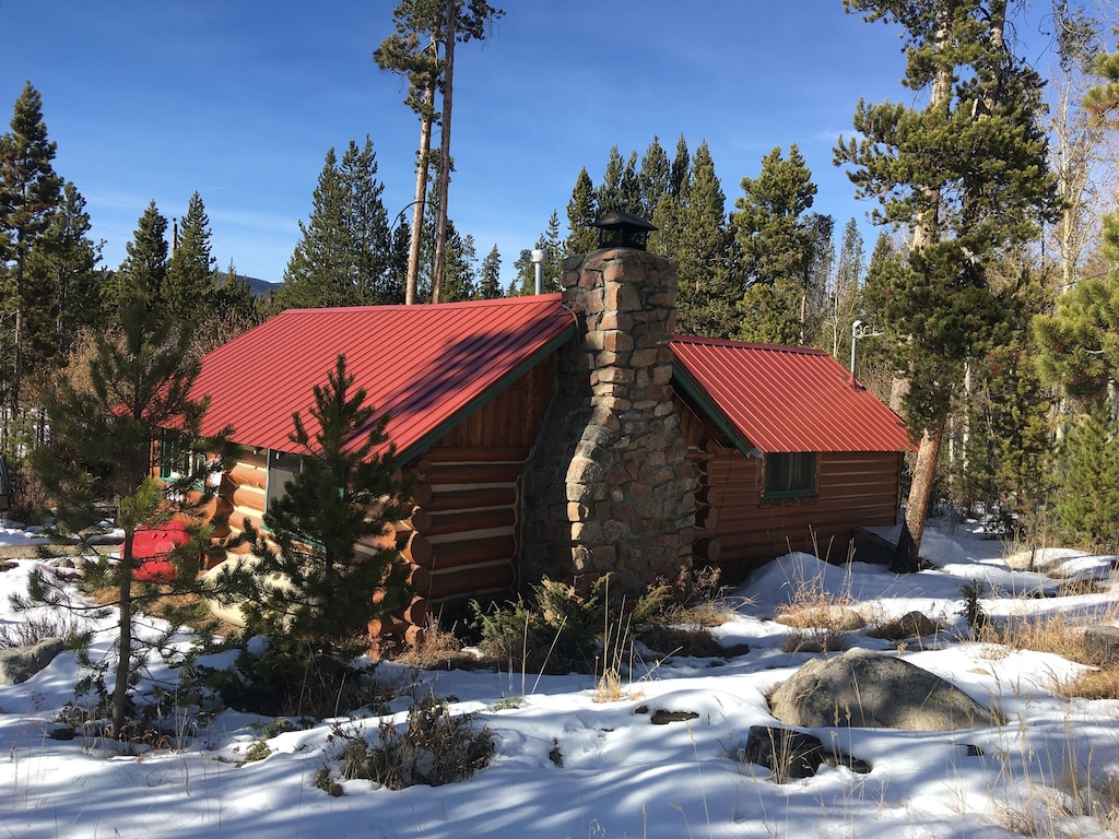 Historic Cabin On Columbine Lake just outside Rocky ...