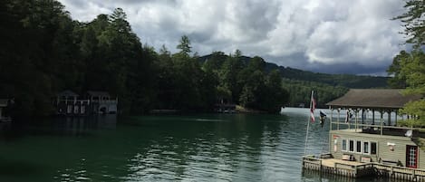 View from upper level of the boathouse.