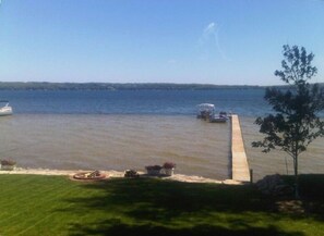 View of Lake Leelanau and dock