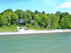 Private, direct frontage on beautiful Lake Michigan