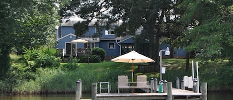 Private dock with lots of room for sunning