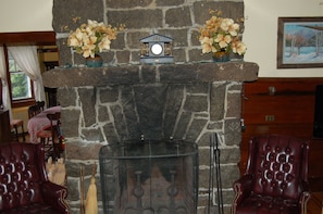 Enjoy cozy evenings by the fireplace
