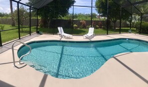 Our recently upgraded pool
patio area. 