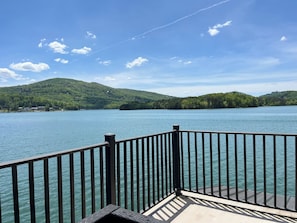 View from upper deck of dock
