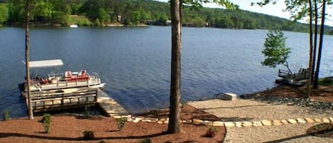 Lake view from the back yard