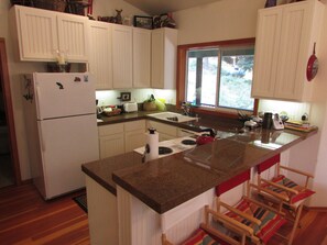 Kitchen with granite counters