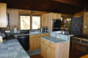 Prepare a gourmet meal in the fully-equipped kitchen