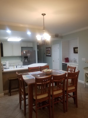 Dining area and kitchen 